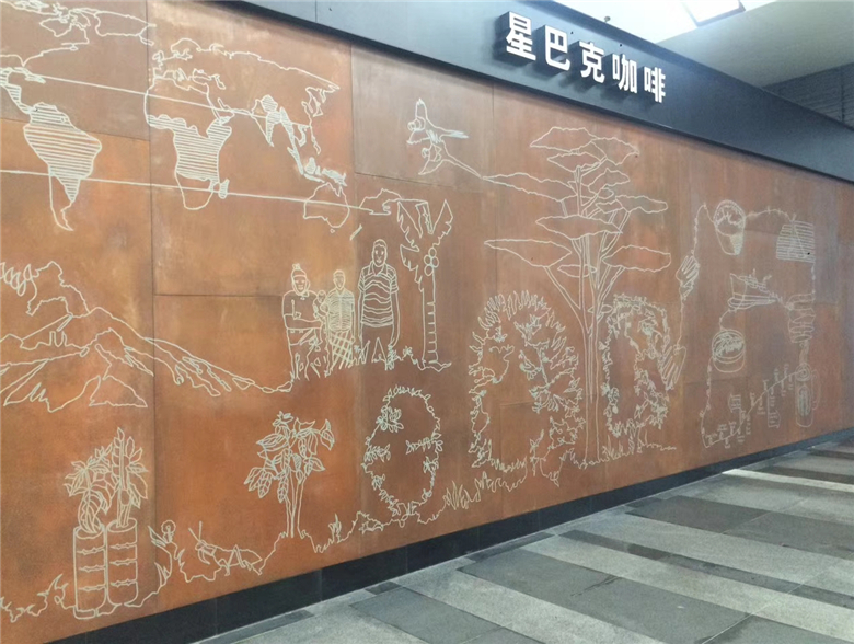 覃塘耐候钢幕墙